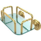 Que New Wall Mounted Guest Towel Holder, Polished Brass