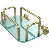  Waverly Place Wall Mounted Guest Towel Holder, Satin Brass