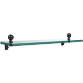  Mambo 16 Inch Glass Vanity Shelf with Beveled Edges, Oil Rubbed Bronze