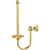  Mambo Collection Upright Toilet Tissue Holder, Unlacquered Brass