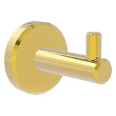  Malibu Collection Robe Hook in Polished Brass, 2'' Diameter x 2-5/8'' D x 2'' H