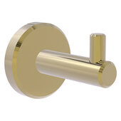  Malibu Collection Robe Hook in Unlacquered Brass, 2'' Diameter x 2-5/8'' D x 2'' H