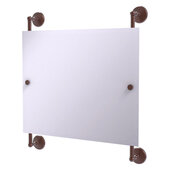  Monte Carlo Collection Landscape Rectangular Frameless Rail Mounted Mirror in Antique Copper, 26'' W x 3-13/16'' D x 29'' H