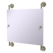  Monte Carlo Collection Landscape Rectangular Frameless Rail Mounted Mirror in Polished Nickel, 26'' W x 3-13/16'' D x 29'' H