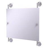  Monte Carlo Collection Landscape Rectangular Frameless Rail Mounted Mirror in Satin Chrome, 26'' W x 3-13/16'' D x 29'' H