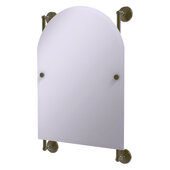  Monte Carlo Collection Arched Top Frameless Rail Mounted Mirror in Antique Brass, 21'' W x 3-13/16'' D x 32'' H