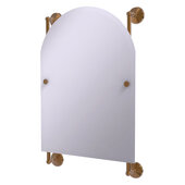  Monte Carlo Collection Arched Top Frameless Rail Mounted Mirror in Brushed Bronze, 21'' W x 3-13/16'' D x 32'' H