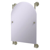  Monte Carlo Collection Arched Top Frameless Rail Mounted Mirror in Polished Nickel, 21'' W x 3-13/16'' D x 32'' H