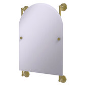  Monte Carlo Collection Arched Top Frameless Rail Mounted Mirror in Satin Brass, 21'' W x 3-13/16'' D x 32'' H