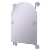  Monte Carlo Collection Arched Top Frameless Rail Mounted Mirror in Satin Chrome, 21'' W x 3-13/16'' D x 32'' H