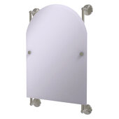  Monte Carlo Collection Arched Top Frameless Rail Mounted Mirror in Satin Nickel, 21'' W x 3-13/16'' D x 32'' H