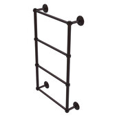  Monte Carlo Collection 4-Tier 24'' Ladder Towel Bar with Smooth Accent in Antique Bronze, 24'' W x 5-3/16'' D x 34-7/8'' H