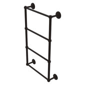  Monte Carlo Collection 4-Tier 24'' Ladder Towel Bar with Smooth Accent in Oil Rubbed Bronze, 24'' W x 5-3/16'' D x 34-7/8'' H