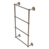  Monte Carlo Collection 4-Tier 24'' Ladder Towel Bar with Dotted Detail in Antique Pewter, 24'' W x 5-3/16'' D x 34-7/8'' H
