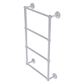  Monte Carlo Collection 4-Tier 24'' Ladder Towel Bar with Dotted Detail in Satin Chrome, 24'' W x 5-3/16'' D x 34-7/8'' H