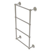  Monte Carlo Collection 4-Tier 24'' Ladder Towel Bar with Dotted Detail in Satin Nickel, 24'' W x 5-3/16'' D x 34-7/8'' H