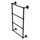  Monte Carlo Collection 4-Tier 24'' Ladder Towel Bar with Grooved Detail in Antique Bronze, 24'' W x 5-3/16'' D x 34-7/8'' H