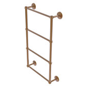  Monte Carlo Collection 4-Tier 24'' Ladder Towel Bar with Grooved Detail in Brushed Bronze, 24'' W x 5-3/16'' D x 34-7/8'' H