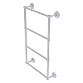 Monte Carlo Collection 4-Tier 24'' Ladder Towel Bar with Grooved Detail in Satin Chrome, 24'' W x 5-3/16'' D x 34-7/8'' H