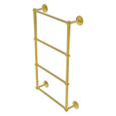  Monte Carlo Collection 4-Tier 24'' Ladder Towel Bar with Twisted Detail in Polished Brass, 24'' W x 5-3/16'' D x 34-7/8'' H