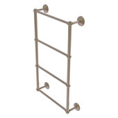  Monte Carlo Collection 4-Tier 24'' Ladder Towel Bar with Twisted Detail in Antique Pewter, 24'' W x 5-3/16'' D x 34-7/8'' H