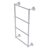  Monte Carlo Collection 4-Tier 24'' Ladder Towel Bar with Twisted Detail in Satin Chrome, 24'' W x 5-3/16'' D x 34-7/8'' H