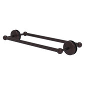  Monte Carlo Collection 18'' Back to Back Shower Door Towel Bar in Antique Bronze, 21'' W x 7-13/16'' D x 3'' H