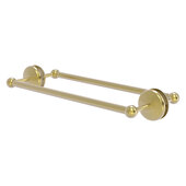  Monte Carlo Collection 18'' Back to Back Shower Door Towel Bar in Satin Brass, 21'' W x 7-13/16'' D x 3'' H