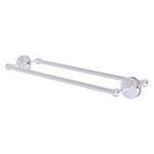  Monte Carlo Collection 24'' Back to Back Shower Door Towel Bar in Satin Chrome, 27'' W x 7-13/16'' D x 3'' H