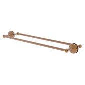  Monte Carlo Collection 30'' Back to Back Shower Door Towel Bar in Brushed Bronze, 33'' W x 7-13/16'' D x 3'' H