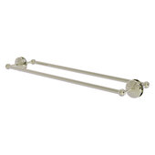  Monte Carlo Collection 30'' Back to Back Shower Door Towel Bar in Polished Nickel, 33'' W x 7-13/16'' D x 3'' H