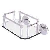  Monte Carlo Collection Wall Mounted Glass Guest Towel Tray in Polished Chrome, 10-1/4'' W x 8'' D x 5-1/4'' H