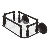  Monte Carlo Collection Wall Mounted Glass Guest Towel Tray in Oil Rubbed Bronze, 10-1/4'' W x 8'' D x 5'' H