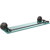 Monte Carlo 22 Inch Tempered Glass Shelf with Gallery Rail, Oil Rubbed Bronze