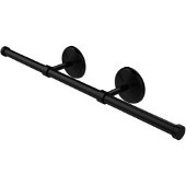  Monte Carlo Collection Wall Mounted Horizontal Guest Towel Holder, Matte Black