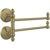  Monte Carlo Collection 2 Swing Arm Towel Rail, Antique Brass
