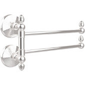  Monte Carlo Collection 2 Swing Arm Towel Rail, Polished Chrome