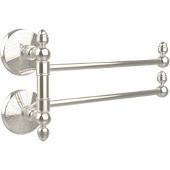  Monte Carlo Collection 2 Swing Arm Towel Rail, Polished Nickel