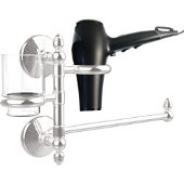  Monte Carlo Collection Hair Dryer Holder and Organizer, Polished Chrome