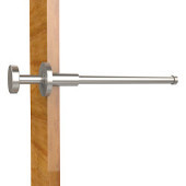  Modern Style Pullout Retractable Garment Rod, Satin Nickel