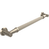  16 Inch Reeded Grab Bar, Antique Pewter
