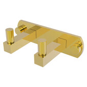  Montero Collection 2-Position Multi Hook in Polished Brass, 5-1/2'' W x 2-13/16'' D x 2'' H