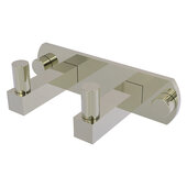  Montero Collection 2-Position Multi Hook in Polished Nickel, 5-1/2'' W x 2-13/16'' D x 2'' H