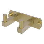  Montero Collection 2-Position Multi Hook in Satin Brass, 5-1/2'' W x 2-13/16'' D x 2'' H
