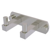  Montero Collection 2-Position Multi Hook in Satin Nickel, 5-1/2'' W x 2-13/16'' D x 2'' H