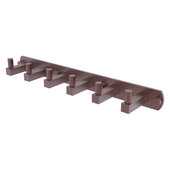  Montero Collection 6-Position Tie and Belt Rack in Antique Copper, 15-1/2'' W x 2-13/16'' D x 2'' H