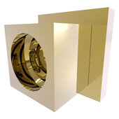  Montero Collection Shower Rod Brackets in Unlacquered Brass, 2'' W x 1-9/16'' D x 2'' H, Sold as a Pair