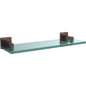  Montero Collection 16 Inch Glass Vanity Shelf with Beveled Edges, Venetian Bronze