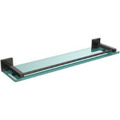  Montero Collection 22 Inch Glass Shelf with Gallery Rail, Oil Rubbed Bronze