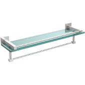  Montero Collection 22 Inch Gallery Glass Shelf with Towel Bar, Polished Chrome
